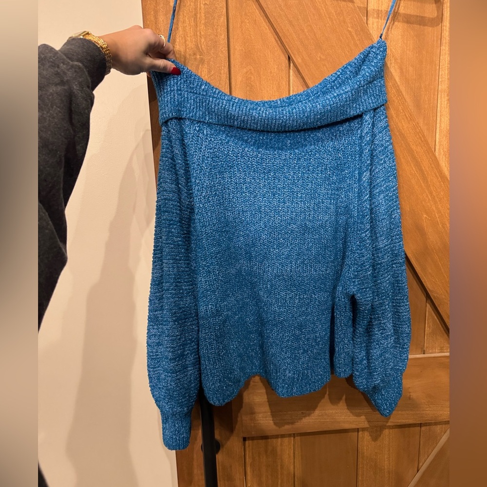 Off the shoulder free people sweater